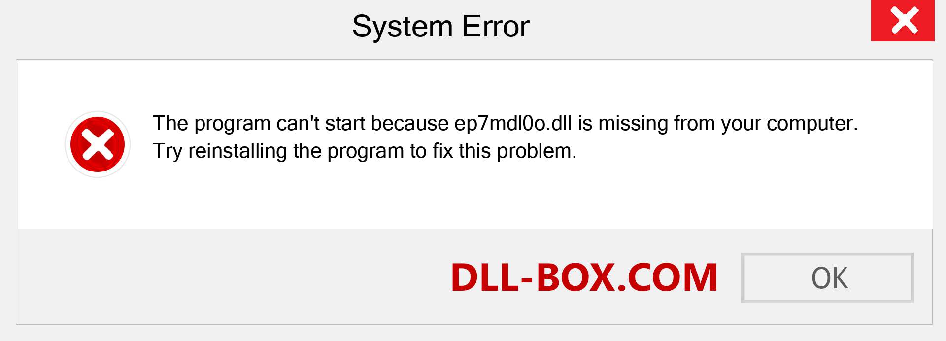  ep7mdl0o.dll file is missing?. Download for Windows 7, 8, 10 - Fix  ep7mdl0o dll Missing Error on Windows, photos, images